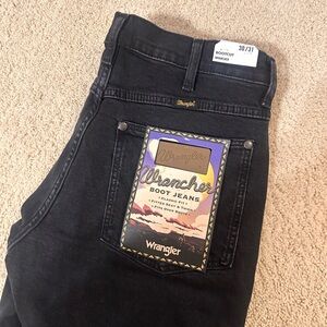 Wrangler Men's Black Bootcut Wrangler Boot Jeans